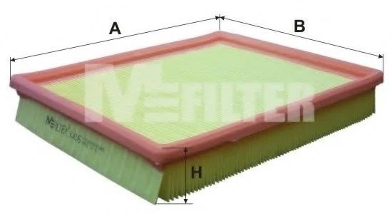 Фильтр воздушный OPEL (пр-во M-filter) M-FILTER K416 (фото 1)