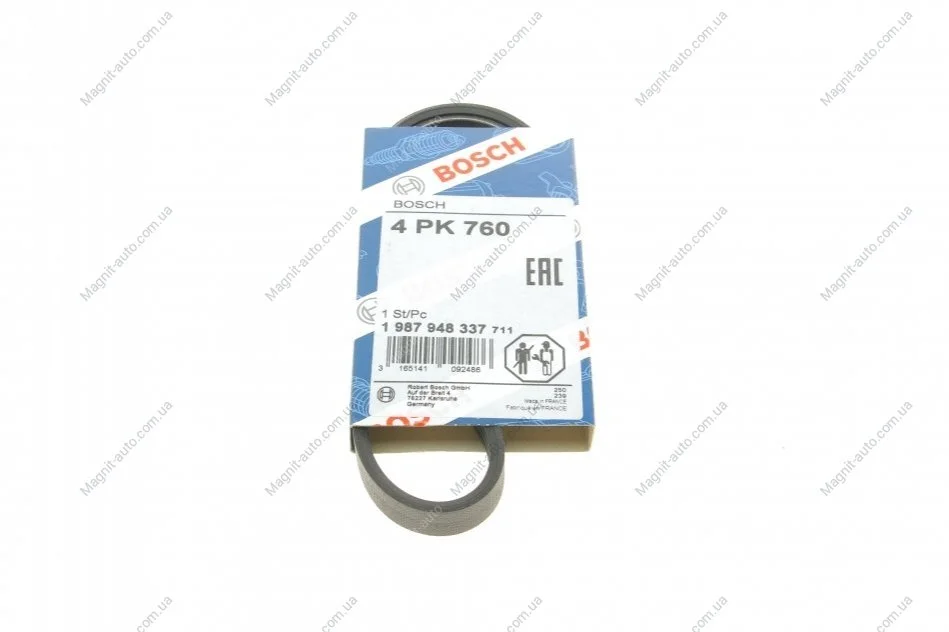 Ремень П-клиновый 4PK760 BOSCH 1 987 948 337 (фото 1)