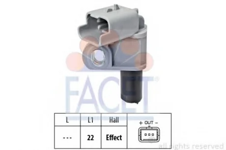 Датчик распредвала Berlingo/C4/ 207/ 308/ 407 1.6HDI/2.0HDi FACET 9.0460