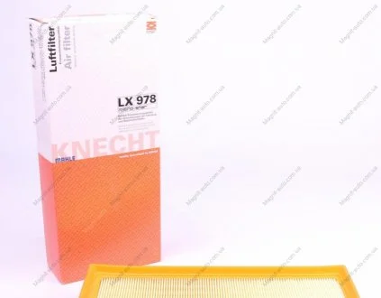 Фильтр воздушный, FORD MondeoIII, 1.8-3.0, 2.0-2.2TDCI, 00-07 MAHLE / KNECHT LX978