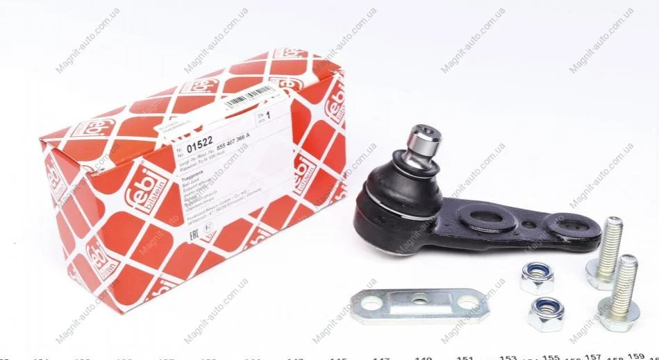 Шаровая опора, нижняя, правая FEBI BILSTEIN 01522 (фото 1)