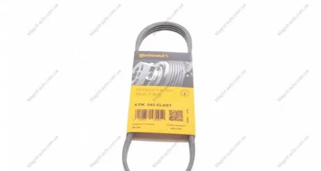 Ремінь генератора Opel Astra J/Insignia A 1.6/1.8 08-17/Alfa Romeo 159 1.8MPI 05-11 Contitech 4PK643ELAST