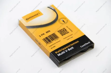 Ремінь генератора поліклиновий Contitech 3PK866