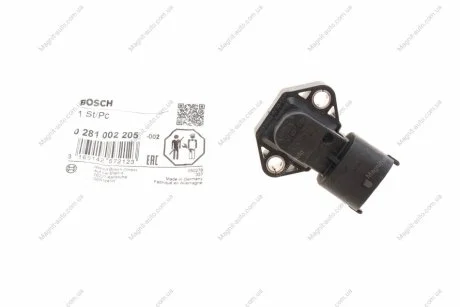Датчик давления наддува BOSCH 0 281 002 205