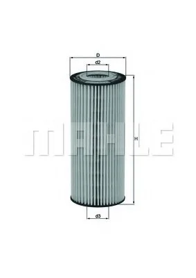 Фільтр масляний MAHLE / KNECHT HX77 (фото 1)