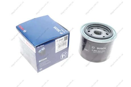 Фільтр оливний 2035 NISSAN Micra 1,0-1,2 82-92 BOSCH 0986452035