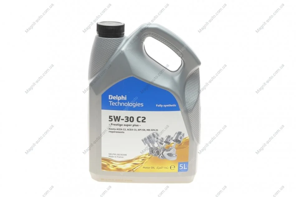 Олива PRESTIGE SUPER PLUS C2 5W30 5л Delphi 28236308 (фото 1)