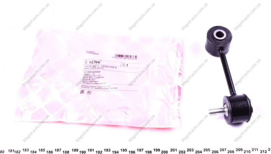 Тяга стабилизатора AUDI/SEAT/SKODA/VW A3/Leon/Octavia/Golf/Bora "F "96-"10 FEBI BILSTEIN 18266 (фото 1)