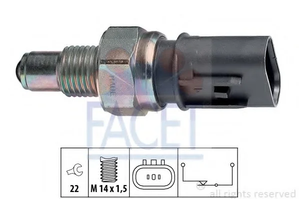 Датчик заднього ходу Hyundai Accent 94-00/Sonata 91-99/ Mitsubishi Carisma 97-06/Colt 86-00/Galant 8 Facet FACET 7.6084 (фото 1)