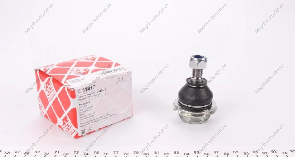 Слоеная опора лев/прав (нижн передн) (диаметр конуса 14,3mm) CITROEN BX PEUGEOT 305 II, 405 I, 405 II 1.1-2.0 10.82-05.97 FEBI BILSTEIN 11417 (фото 1)