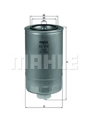 Фильтр топливный MAHLE / KNECHT KC214 (фото 1)