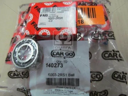Подшипник 6003-2RS1 CARGO 140273