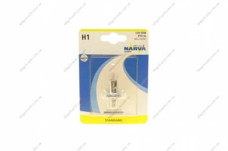 Автолампа H1 12V 55W P14,5s NARVA 483204000