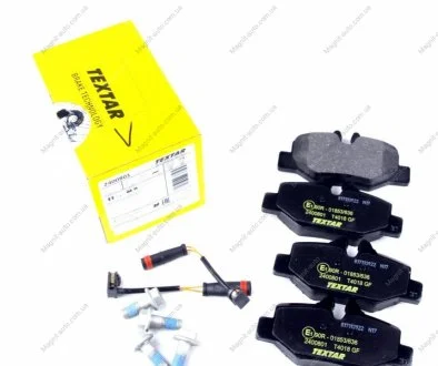 Колодки гальмівні, задні, (тип BOSCH) TEXTAR 2400801