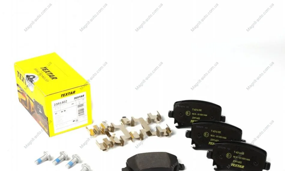 Тормозные колодки AUDI/SEAT/SKODA/VW A3/Leon/Octavia/Golf "R "03>> TEXTAR 2391402 (фото 1)