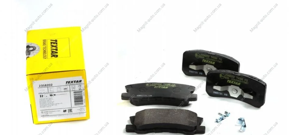 Тормозные колодки CITROEN/DODGE/HYUNDAI/JEEP/MITSUBISHI/PEUGEOT "R "90>> TEXTAR 2358202 (фото 1)
