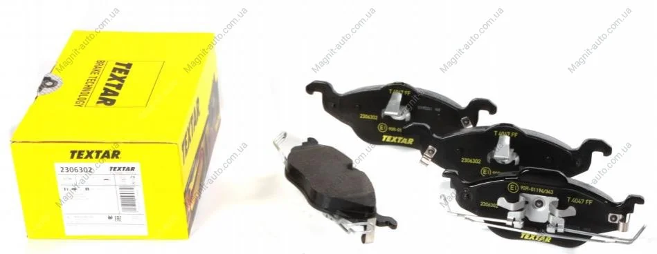Комплект гальмівних колодок переднього., CHEVROLET ASTRA, CORSA OPEL ASTRA G, ASTRA G CLASSIC 1.2-2.0D 08.94-12.11 TEXTAR 2306302 (фото 1)