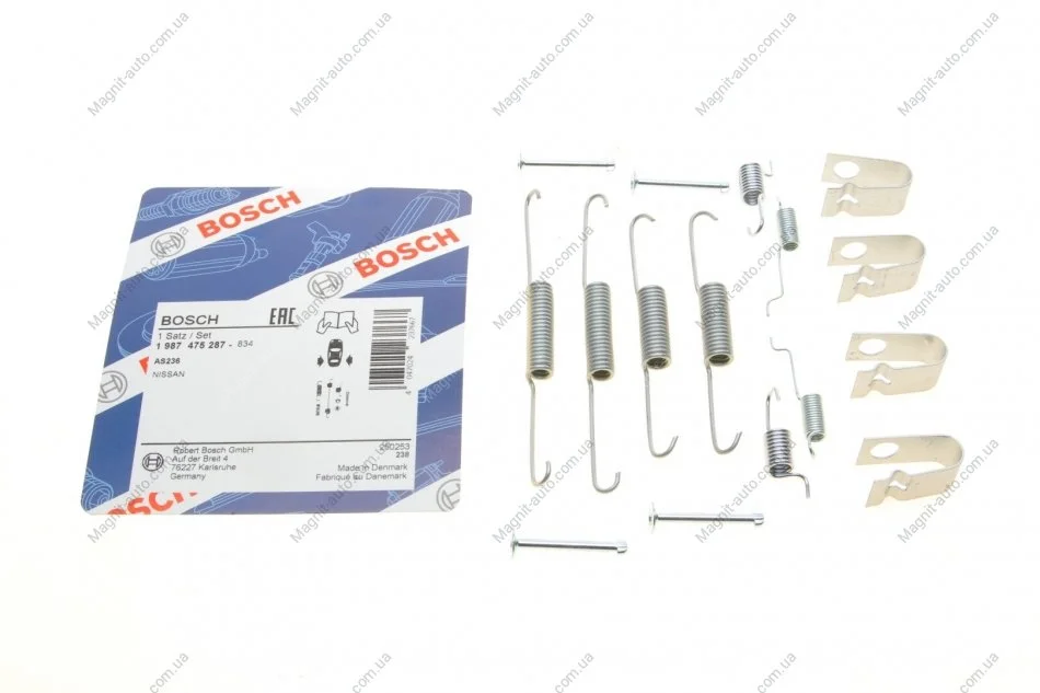 КМП бар.колодок NISSAN Almera/Primera N16/P11 \'\'1,5-2,0 \'\'96-06 BOSCH 1987475287 (фото 1)
