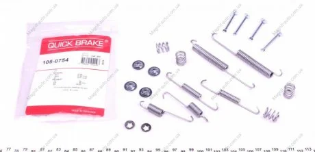 Монтажний к-кт гальмівних колодок QUICK BRAKE 105-0754