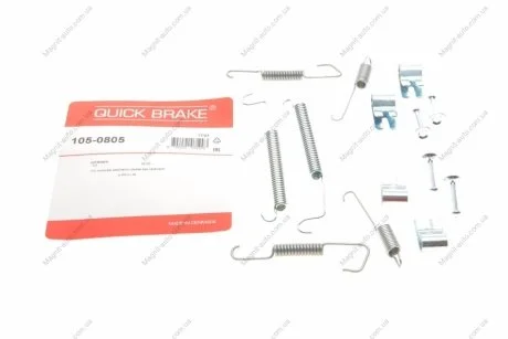 Монтажный к-кт тормозных колодок пер QUICK BRAKE 105-0805