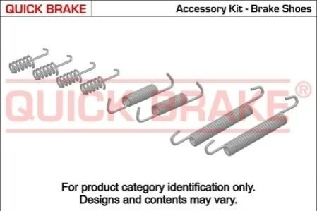 Монтажний к-кт гальмівних колодок QUICK BRAKE 105-0832