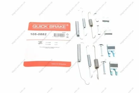 Монтажный к-кт тормозных колодок пер QUICK BRAKE 105-0882