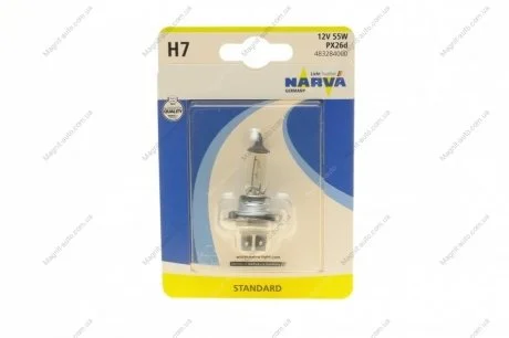 Автолампа H7 12V 55W PX26d NARVA 483284000