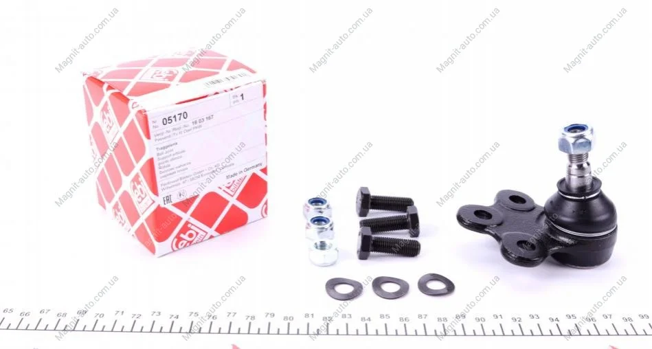 Опора кульова, OPEL Astra F 91-98 FEBI BILSTEIN 05170 (фото 1)