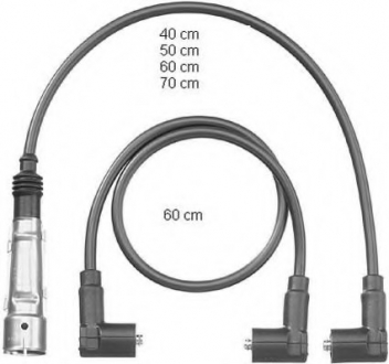 Комплект кабелів високовольтних BERU ZEF562 (фото 1)