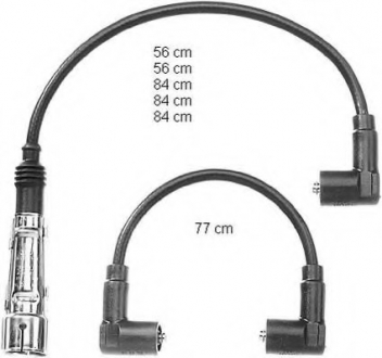 Комплект кабелів високовольтних BERU ZEF707 (фото 1)