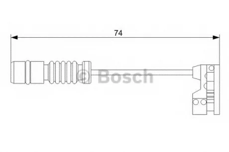 Датчик зносу гальмівних колодок BOSCH 1987473008