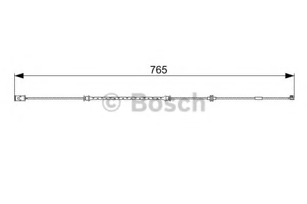 Датчик зносу гальмівних колодок BOSCH 1987473018 (фото 1)