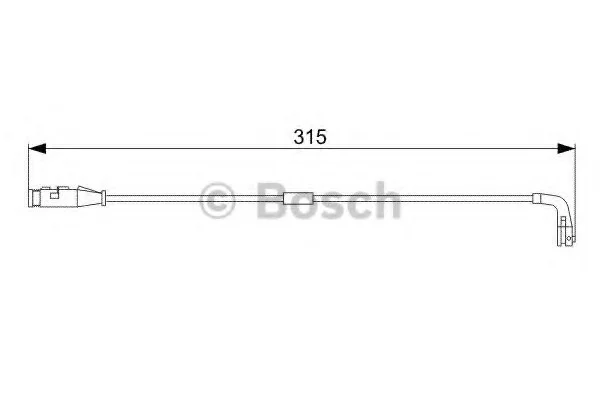 Датчик зносу гальмівних колодок BOSCH 1987473039 (фото 1)