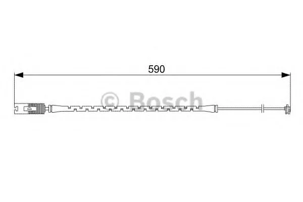 Датчик зносу гальмівних колодок BOSCH 1987473042 (фото 1)