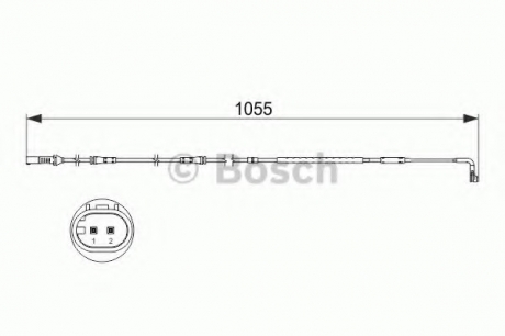 Датчик зносу гальмівних колодок BOSCH 1987473506 (фото 1)