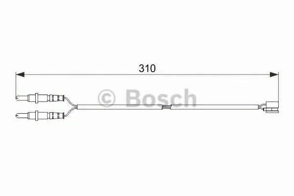 Датчик зносу гальмівних колодок BOSCH 1987474519 (фото 1)