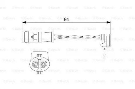 Датчик зносу гальмівних колодок BOSCH 1987474553