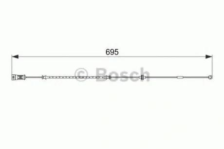 ДАТЧИК ЗНОШУВАННЯ ДИСК.КОЛ.ПЕРЕД BOSCH 1987474585