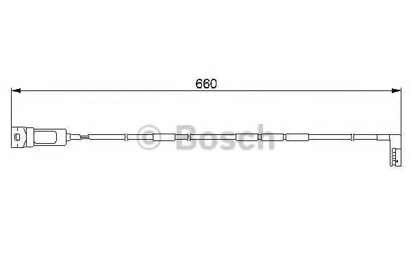 Датчик зносу гальмівних колодок BOSCH 1987474909 (фото 1)
