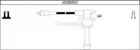 Комплект кабелів високовольтних NIPPARTS J5380501 (фото 1)