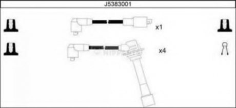 Комплект кабелів високовольтних NIPPARTS J5383001 (фото 1)
