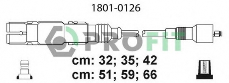 Комплект кабелів високовольтних PROFIT 1801-0126