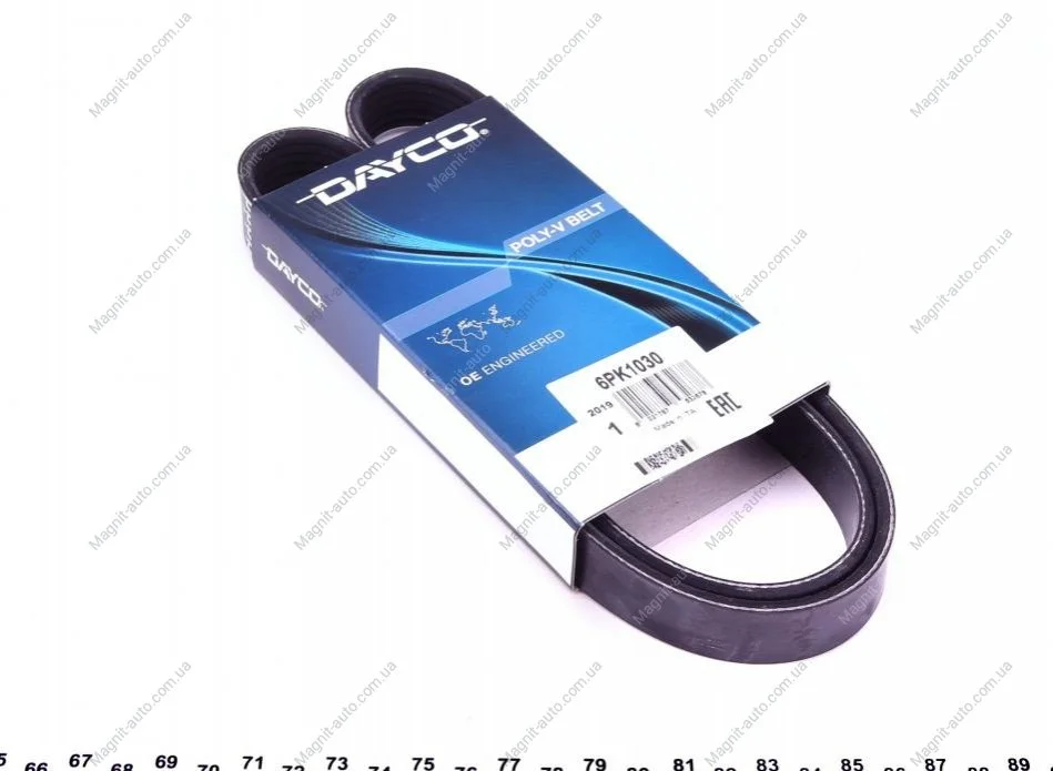 Ремень поликлиновый DAYCO 6PK1030 (фото 1)