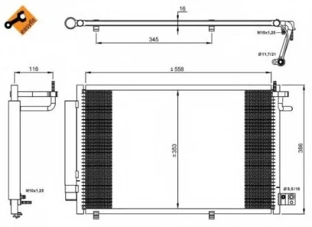 Радиатор кондиционера EASY FIT NRF 35903