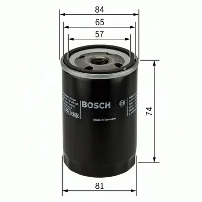 Фильтр масляный (пр-во Bosch) BOSCH 0986452016 (фото 1)