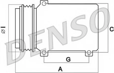 Компрессор кондиционера DENSO DCP02050