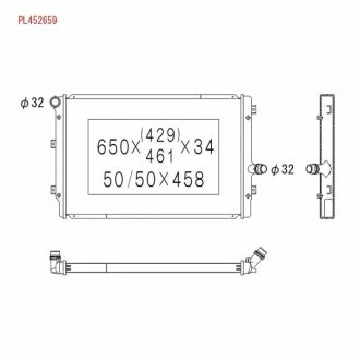Радиатор охлаждения двигателя KOYORAD PL452659