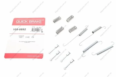 Р/к барабанных тормозов. колодок QUICK BRAKE 105-0892
