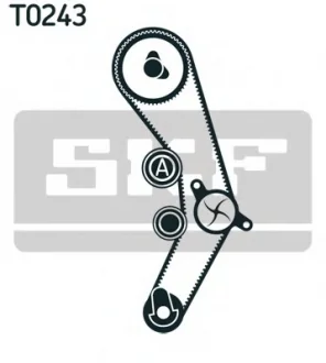 Водяной насос + комплект зубчатого ремня VKMC011701 SKF VKMC 01170-1