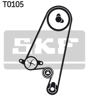 Водяной насос + комплект зубчатого ремня SKF VKMC 05402 (фото 1)
